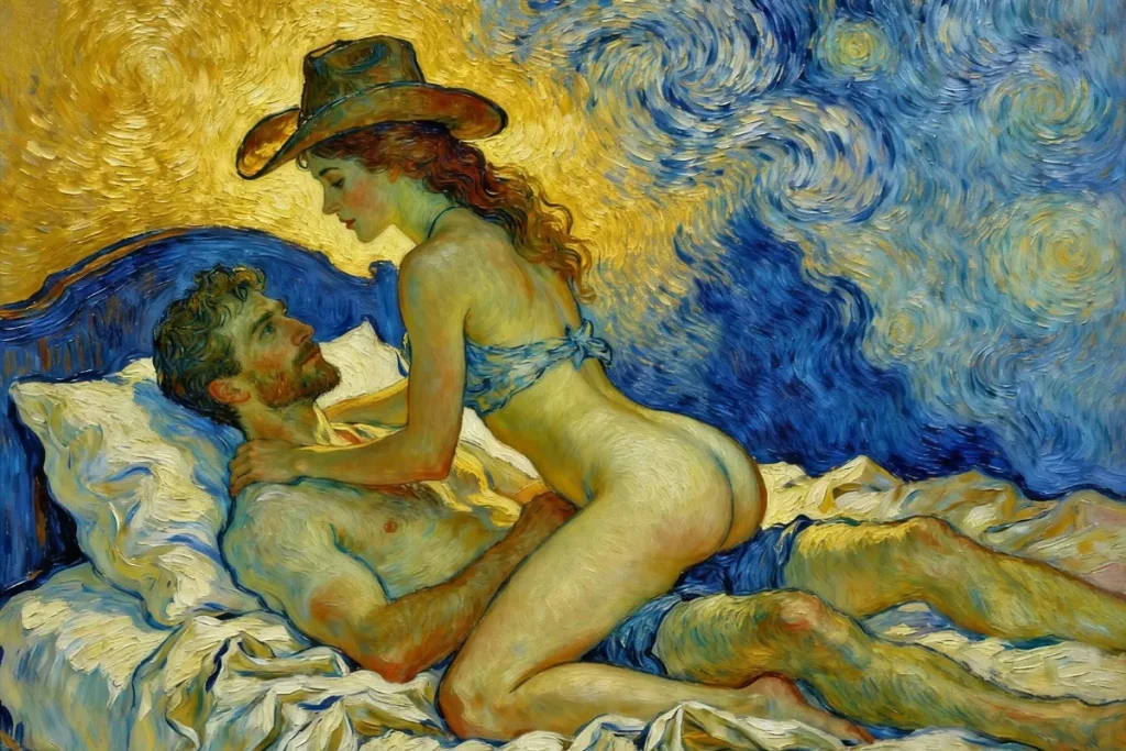 做愛體位：女上男下